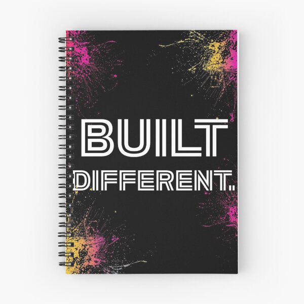 Item preview, Built Different – Modern Motivational Wall Art Print designed and sold by SnarkyTextStudiO.