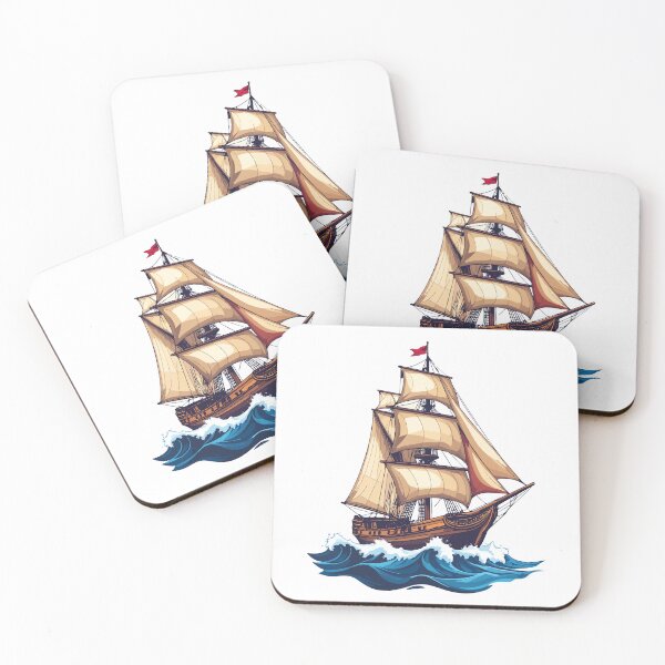 Item preview, Vintage Sailing Ship – Classic Nautical Illustration designed and sold by sorryNOTsorry.brand.