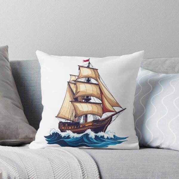Item preview, Vintage Sailing Ship – Classic Nautical Illustration designed and sold by sorryNOTsorry.brand.