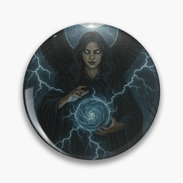 Item preview, Tempestcaller – Dark Storm Mage Fantasy Art | Gothic Lightning Sorcerer designed and sold by RavenPaperworks.