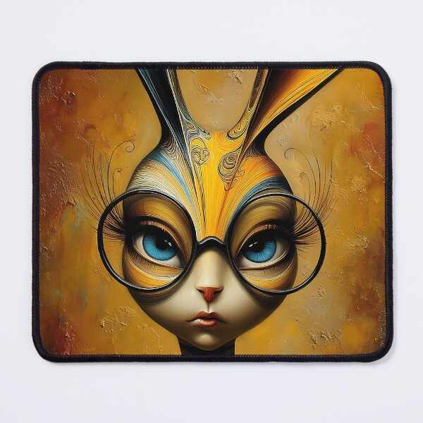 Item preview, Retro rabbits in a surreal vintage style designed and sold by WhimsyArt ○ byGTL.