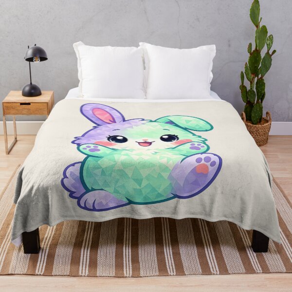 Item preview, Geometric Pastel Bunny Animal Art designed and sold by SplashTastic.
