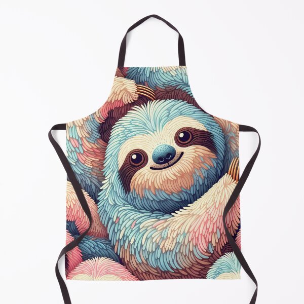 Item preview, Cute Pastel Blue and Pink Sloth Seamless Pattern designed and sold by DesignsByDessie.