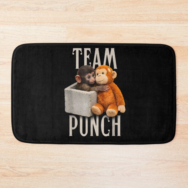 Item preview, Team Punch Baby Monkey and Orange Plushie in Concrete Block Art designed and sold by NgumohaLanke.