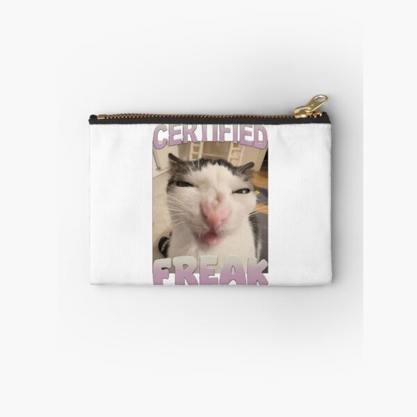 Item preview, certified freak - funny crunchy cat luna meme design designed and sold by JinxyArtistry.