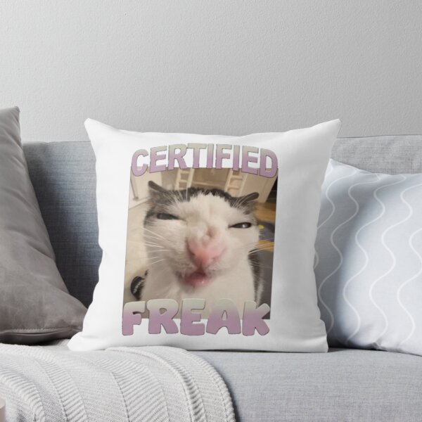 Item preview, certified freak - funny crunchy cat luna meme design designed and sold by JinxyArtistry.