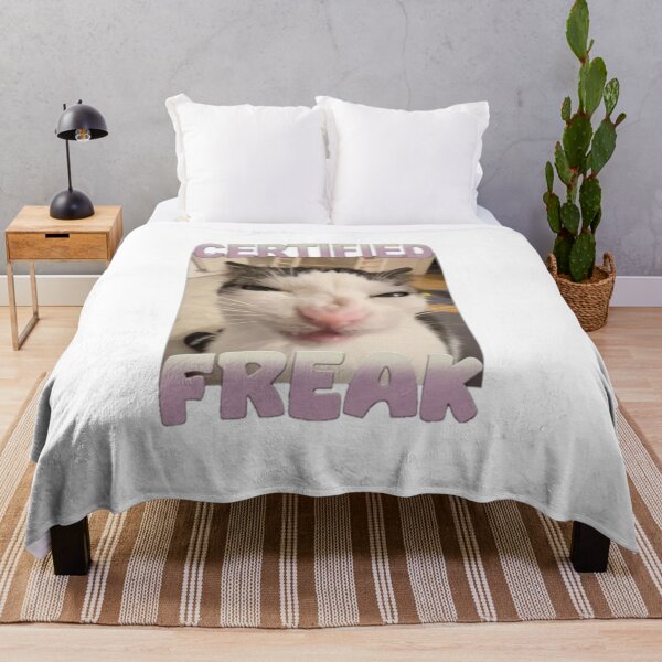 Item preview, certified freak - funny crunchy cat luna meme design designed and sold by JinxyArtistry.