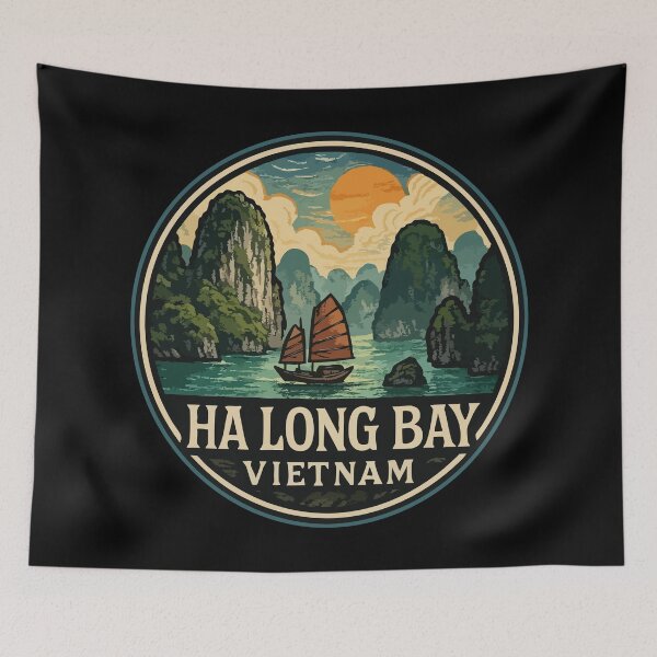 Item preview, Ha Long Bay Asia Travel designed and sold by TomFrontierArt.