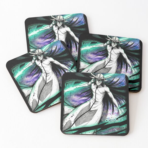 Item preview, Ulquiorra Anime Arrancar Nihilist Fan Design – Teal Tear Lines Broken Helmet Fragments designed and sold by Senpaiwaves.