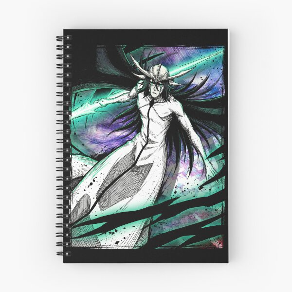 Artikelvorschau, Ulquiorra Anime Arrancar Nihilist Fan Design – Türkisfarbene Tränenlinien, zerbrochene Helmfragmente entworfen und verkauft von Senpaiwaves.