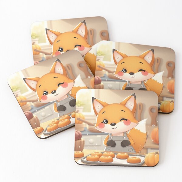 Item preview, Cozy Autumn Fox Baking Shirt designed and sold by ArmaanArts.