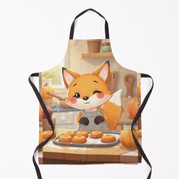 Item preview, Cozy Autumn Fox Baking Shirt designed and sold by ArmaanArts.