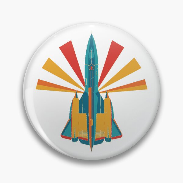 Item preview, Lockheed SR-71 Blackbird - Retro Rainbow Design designed and sold by Plane Jane Design.