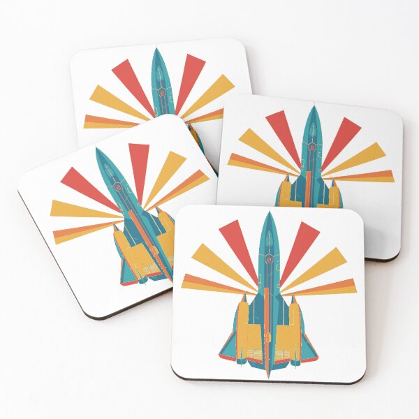Item preview, Lockheed SR-71 Blackbird - Retro Rainbow Design designed and sold by Plane Jane Design.