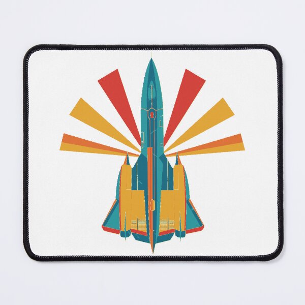 Item preview, Lockheed SR-71 Blackbird - Retro Rainbow Design designed and sold by Plane Jane Design.