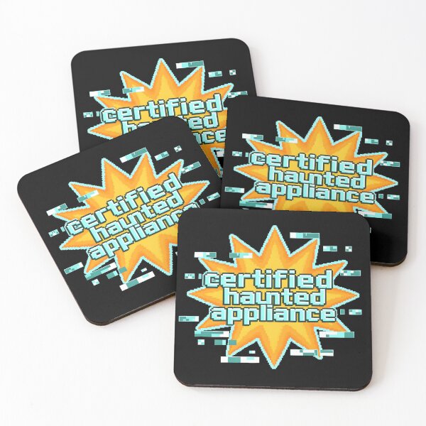Item preview, Certified Haunted Appliance - Retro Pixel Meme designed and sold by PictorialWhimsy.