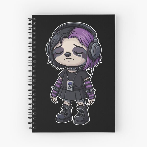 Item preview, goth sloth designed and sold by lotsagoth.
