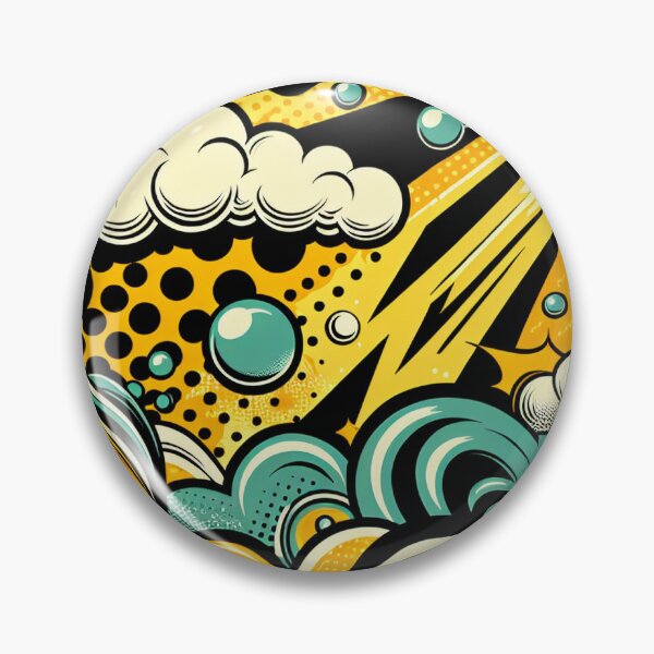 Item preview, Retro Colorful Comic Pattern designed and sold by RockBeeDesigns.