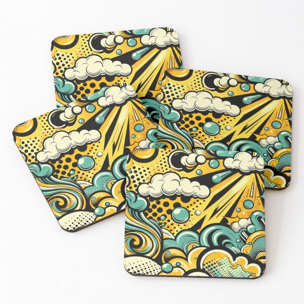 Item preview, Retro Colorful Comic Pattern designed and sold by RockBeeDesigns.