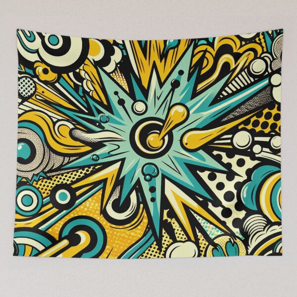 Item preview, Retro Comic Pattern designed and sold by RockBeeDesigns.