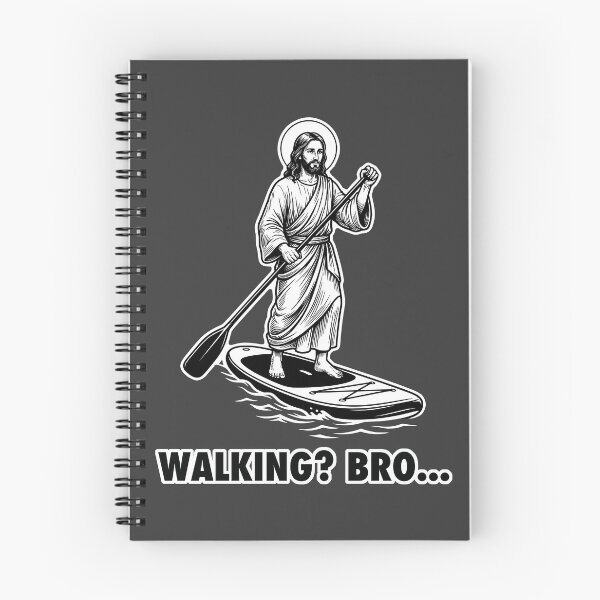 Item preview, Jesus Paddle Boarding Walking Bro Meme designed and sold by WAMTEES.