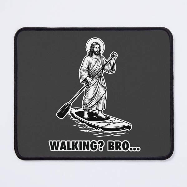 Item preview, Jesus Paddle Boarding Walking Bro Meme designed and sold by WAMTEES.