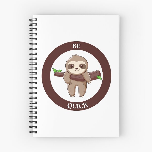 Item preview, Be Quick Sloth - Cute Hanging Sloth Circle Design designed and sold by Love3Happy.