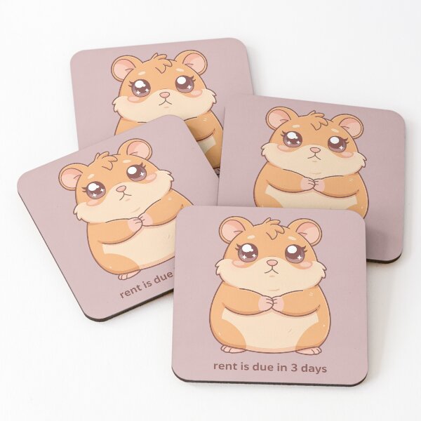 Item preview, Rent Due Hamster Meme - Zoomer Humor designed and sold by PictorialWhimsy.