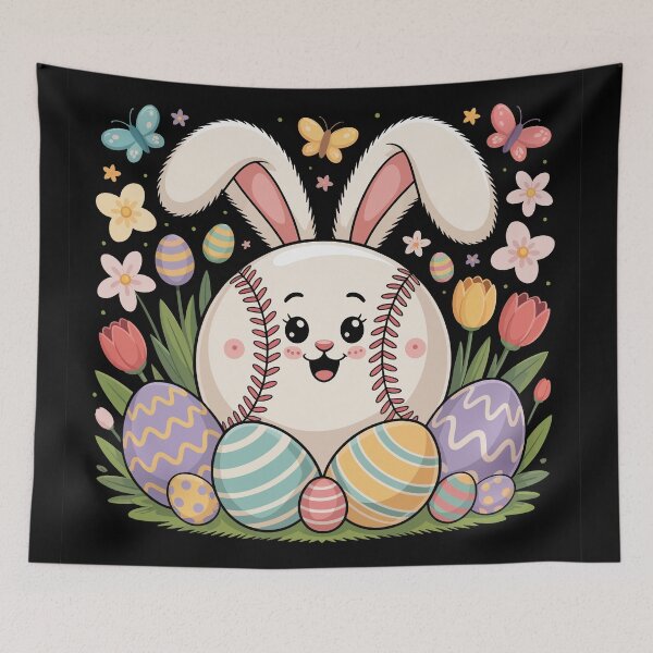 Artikelvorschau, Baseball mit Hasenohren entworfen und verkauft von jkrphoto.