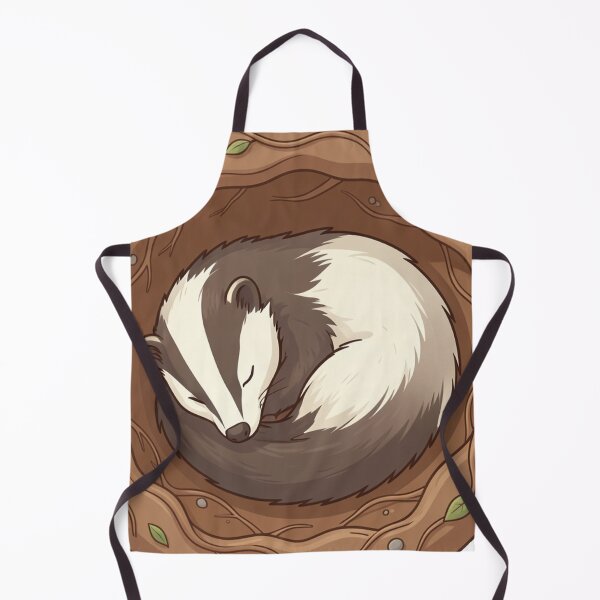 Item preview, Sleeping Badger in Burrow – Cozy Woodland Animal Illustration designed and sold by myforestfog.