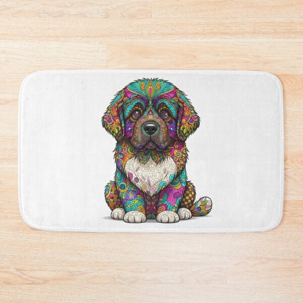 Item preview, Colorful and Fun Newfie designed and sold by PaintedbyCarol.