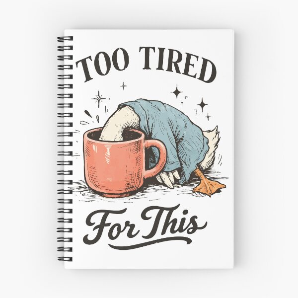Item preview, Too Tired For This – Funny Exhausted Duck Coffee designed and sold by FamaPod.