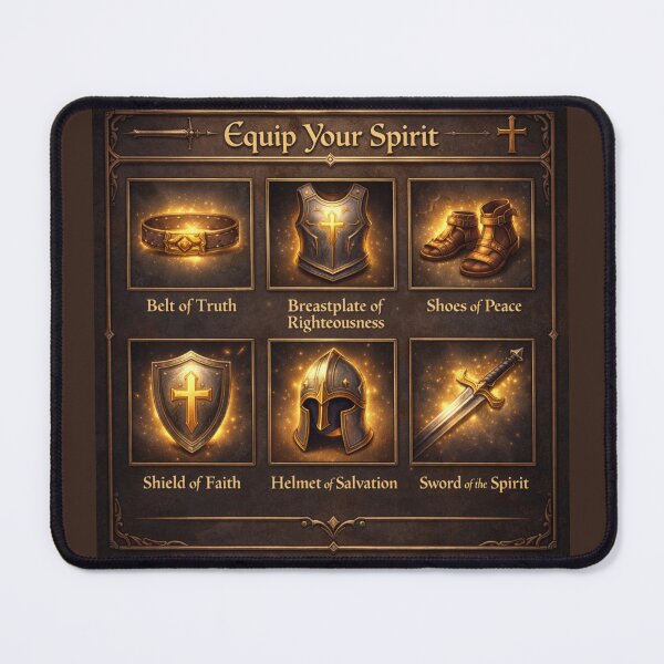 Item preview, Equip Your Spirit – Armor of God Ephesians 6 Christian Wall Art designed and sold by astersgraphics.