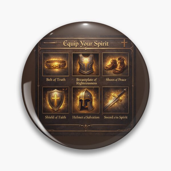 Item preview, Equip Your Spirit – Armor of God Ephesians 6 Christian Wall Art designed and sold by astersgraphics.