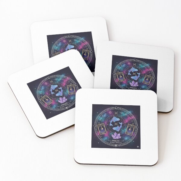 Item preview, Pisces Zodiac Cosmic Dreamers Design | Mystical Astrology Art with Tarot & Crystal Vibes designed and sold by KalaPXL.