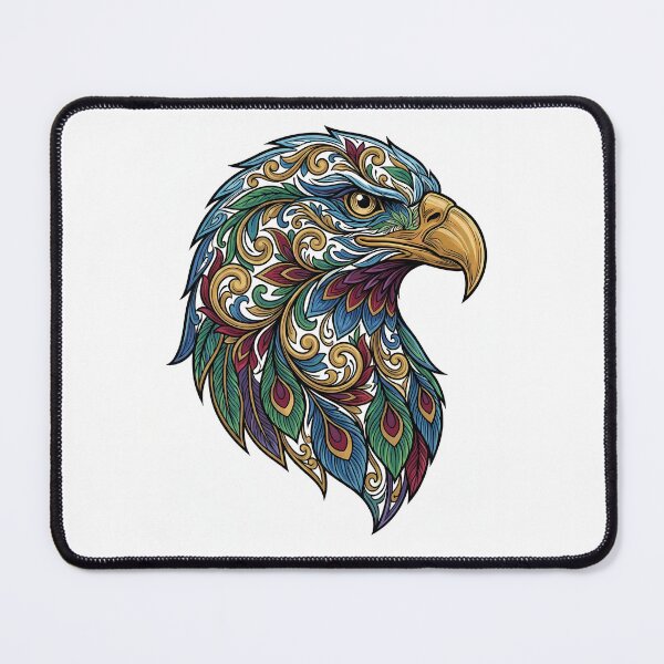 Item preview, Eagle face in tattoo style designed and sold by Infinite Art Lab.