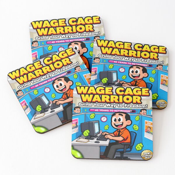 Item preview, Wage Cage Warrior Flash Game Parody designed and sold by PictorialWhimsy.