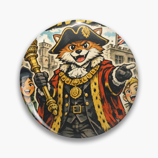 Item preview, Cambridge Fox Democracy in Action Retro Mascot Art - Vintage British Academic Gowns and Governance Streetwear Graphic - Classic UK University Heritage Illustration designed and sold by Vivaan Studio.