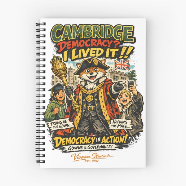 Item preview, Cambridge Fox Democracy in Action Retro Mascot Art - Vintage British Academic Gowns and Governance Streetwear Graphic - Classic UK University Heritage Illustration designed and sold by Vivaan Studio.