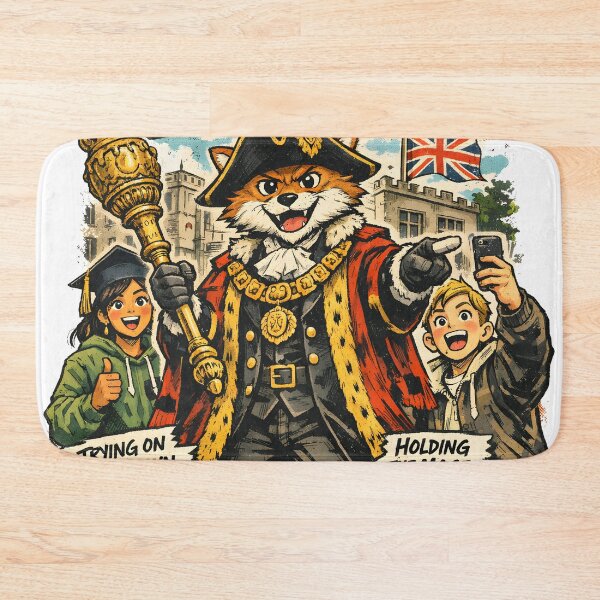 Item preview, Cambridge Fox Democracy in Action Retro Mascot Art - Vintage British Academic Gowns and Governance Streetwear Graphic - Classic UK University Heritage Illustration designed and sold by Vivaan Studio.