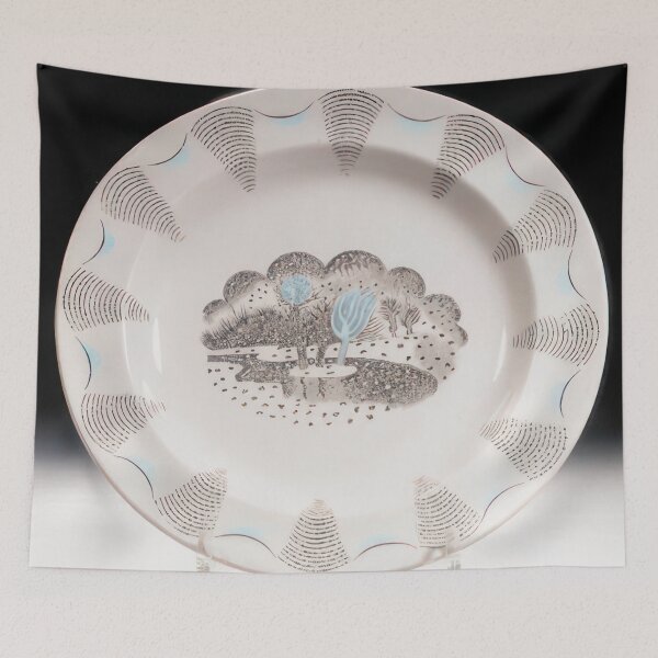 Item preview, A dinner plate from his 'Travel' service designed for Wedgwood - Magic Realism  - Eric Ravilious  designed and sold by nebelimr.