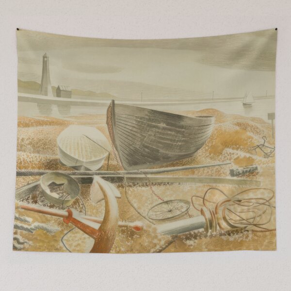 Item preview, Anchor and Boats, Rye - 1938  - Eric Ravilious  designed and sold by nebelimr.
