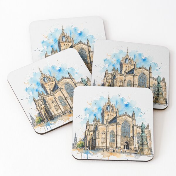 Item preview, St Giles Cathedral, Scotland Watercolour designed and sold by davidelder.