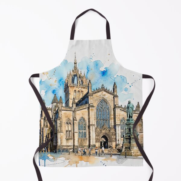Item preview, St Giles Cathedral, Scotland Watercolour designed and sold by davidelder.