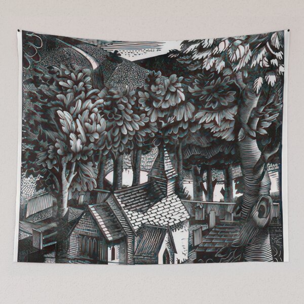 Item preview, Church under a hill - 1927  - Eric Ravilious  designed and sold by nebelimr.
