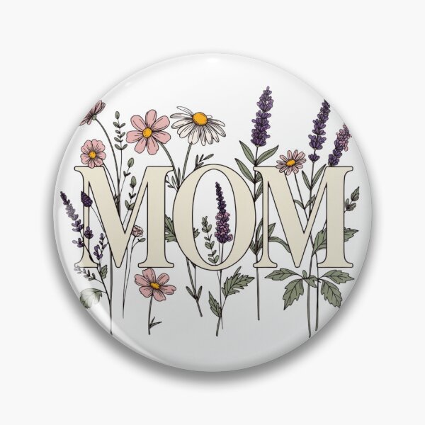 Item preview, Floral "Mom" Wildflowers | Botanical Mama, Elegant Cottagecore Gift for Mom designed and sold by LegendChoice.