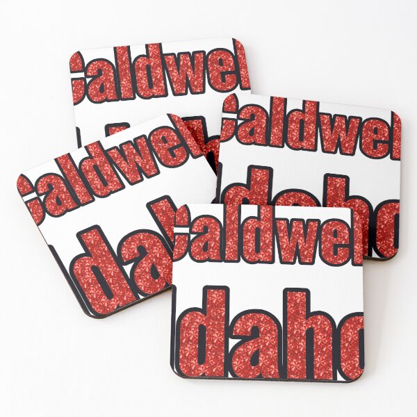 Item preview, Caldwell Idaho City Name With Red Rhinestone designed and sold by TheIconSmith.