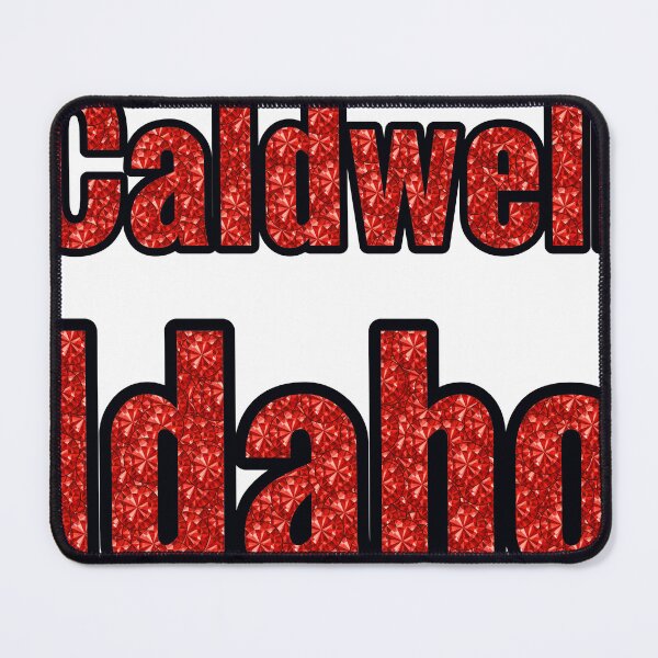 Item preview, Caldwell Idaho City Name With Red Rhinestone designed and sold by TheIconSmith.