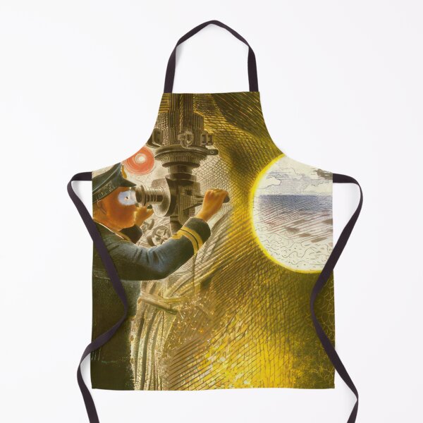 Item preview, Commander of a submarine looking through a periscope - Magic Realism - Eric Ravilious designed and sold by nebelimr.