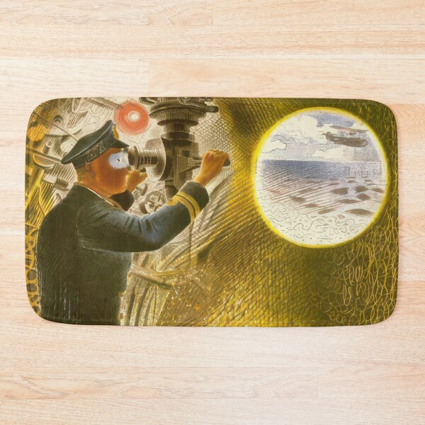 Item preview, Commander of a submarine looking through a periscope - Magic Realism  - Eric Ravilious  designed and sold by nebelimr.